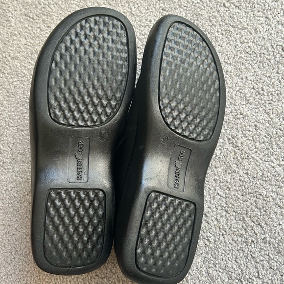 Haflinger Size 40 Black Leather Slip on Shoes - Picture 3 of 8